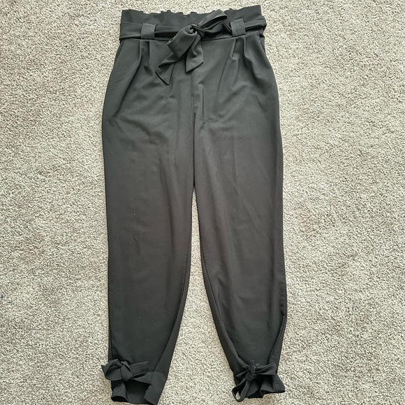 Grace Karin High Waist Black Pencil Pants with Bow-Knot Pockets for Work - Picture 7 of 8